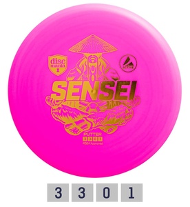 Discgolf Putter SENSEI 3/3/0/1 Pink